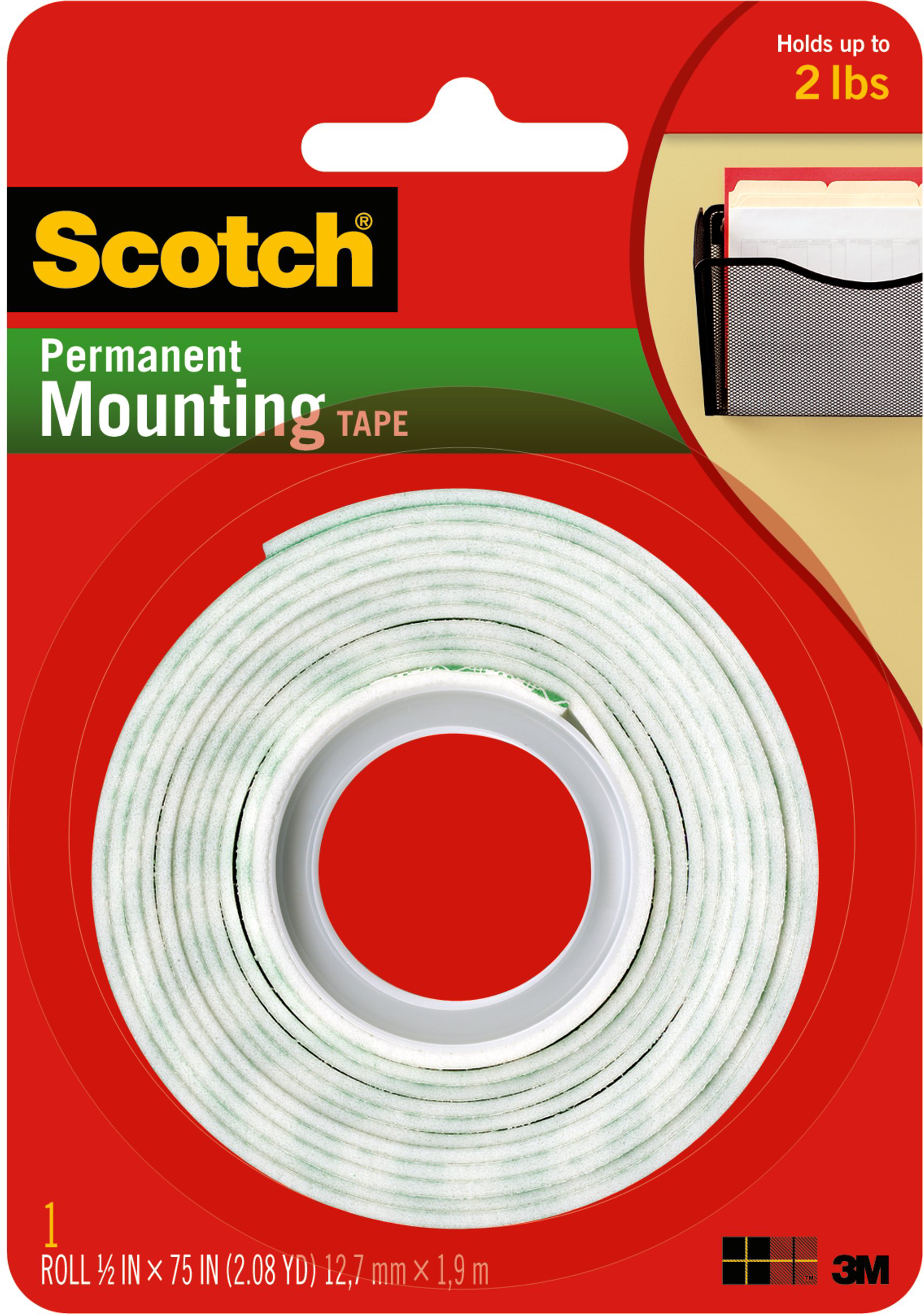 TAPE .5"x75' MOUNTING