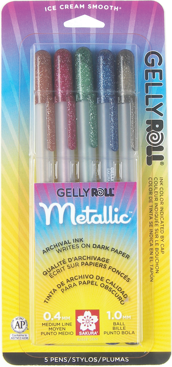 GELLYROLL DARK METALLIC SET/5