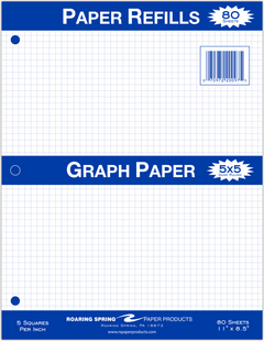 FILLER PAPER 5x5 80SH QUAD