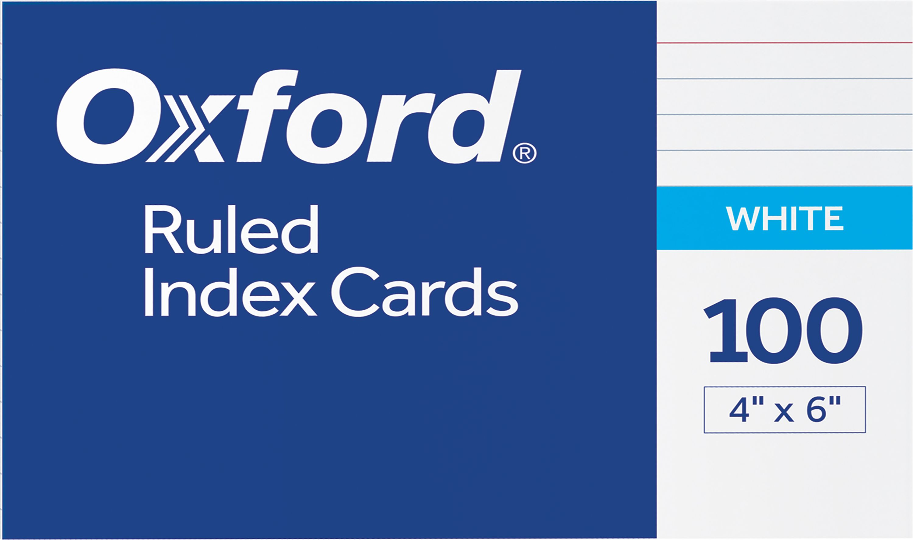 INDEXCARD 4x6 100CT RULED