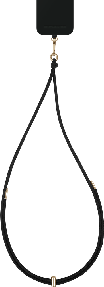 Ideal of Sweden Universal Cord Phone Strap, Black - ONLINE ONLY