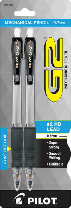 PENCIL G2 .7MM 2PK