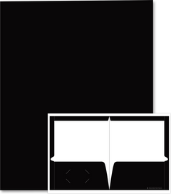 PORTFOLIO 2 POCKET LAMINATED BLACK