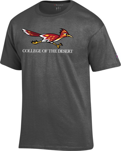College of Desert Champion T Shirt College of the Desert with Mascot - ONLINE ONLY