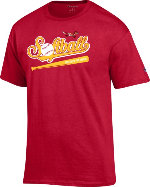 College of the Desert Champion T Shirt College of the Desert Roadrunners Softball Design - ONLINE ONLY