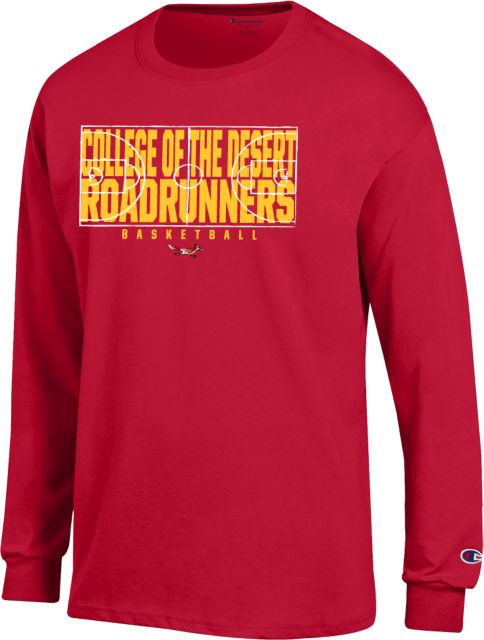 College of the Desert Champion Long Sleeve T Shirt College of the Desert Roadrunners Basketball Design - ONLINE ONLY