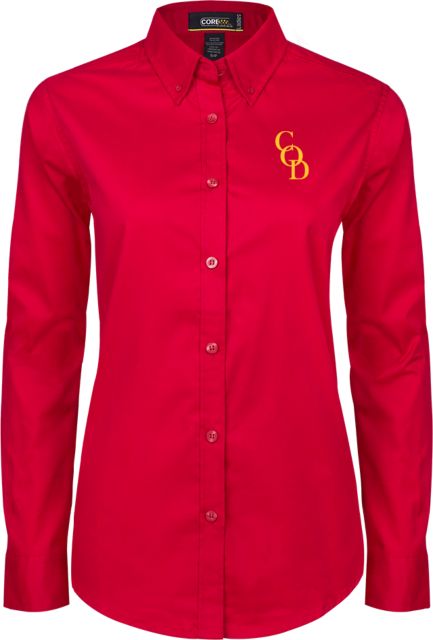 College of the Desert Womens Twill Button Down Long Sleeve COD - ONLINE ONLY