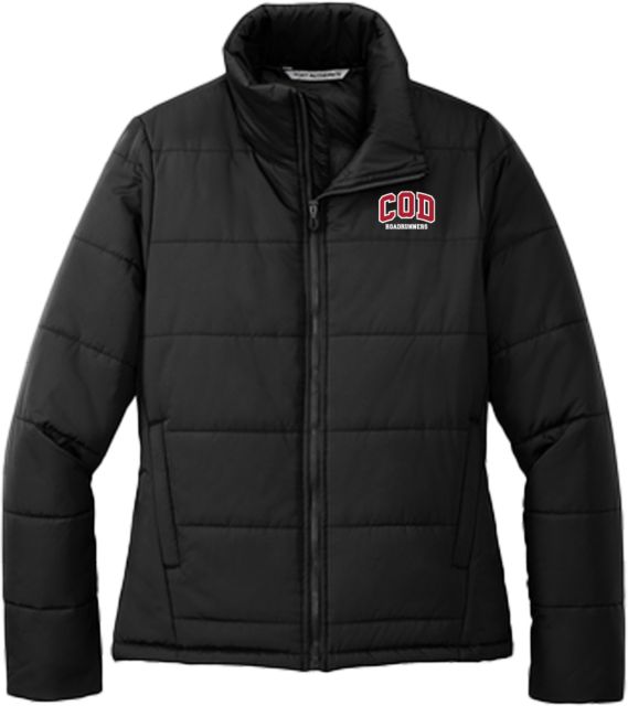 College of the Desert Womens Puffer Jacket COD Roadrunners - ONLINE ONLY