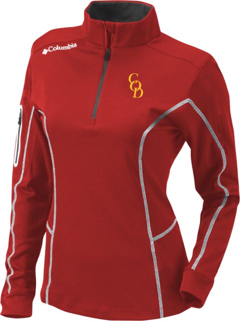 College of the Desert Columbia Womens Omni Wick Shotgun 1/4 Zip COD - ONLINE ONLY