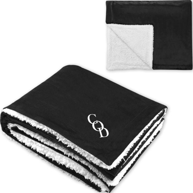 College of the Desert Super Soft Luxurious Sherpa Throw Blanket COD - ONLINE ONLY
