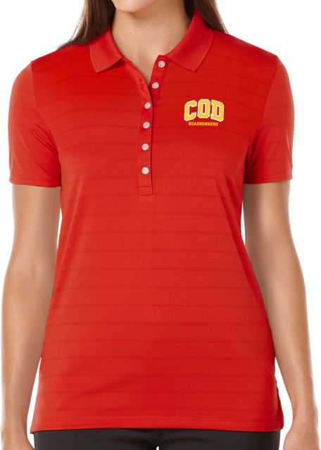 College of the Desert Callaway Womens Opti Vent Polo COD Roadrunners - ONLINE ONLY