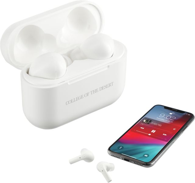 College of the Desert Braavos Pro True Wireless Auto Pair Earbuds College of the Desert Flat Engraved - ONLINE ONLY