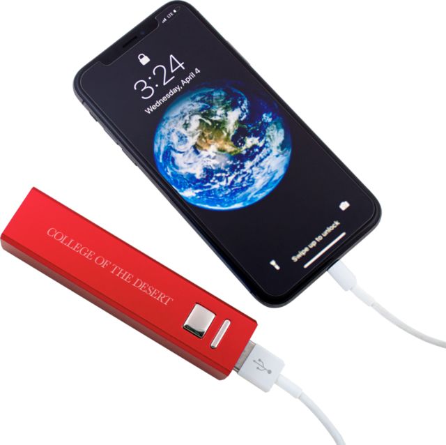 College of the Desert Aluminum Power Bank College of the Desert Flat Engraved - ONLINE ONLY