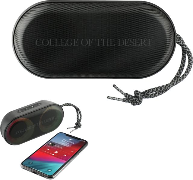 College of the Desert Zedd Outdoor Speaker with RGB Lights College of the Desert Flat Engraved - ONLINE ONLY