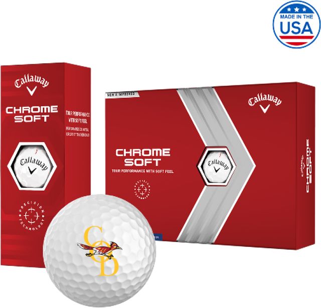 College of the Desert Callaway Soft Golf Balls 12/pkg COD with Roadrunner - ONLINE ONLY