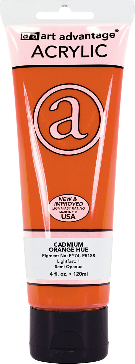 CADMIUM ORANGE 4OUNCE ACRYLIC