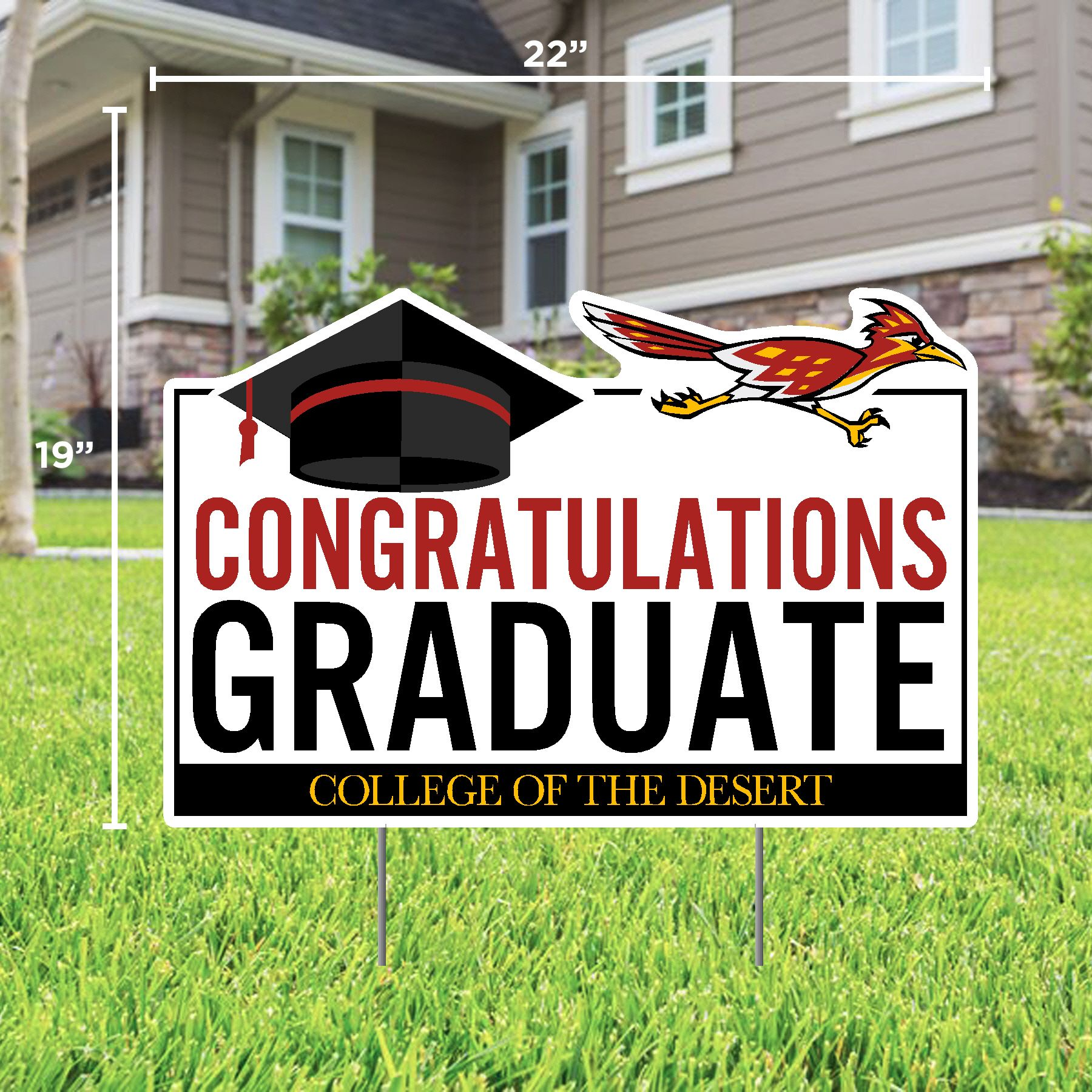 Grad Lawn Sign w/ Stakes