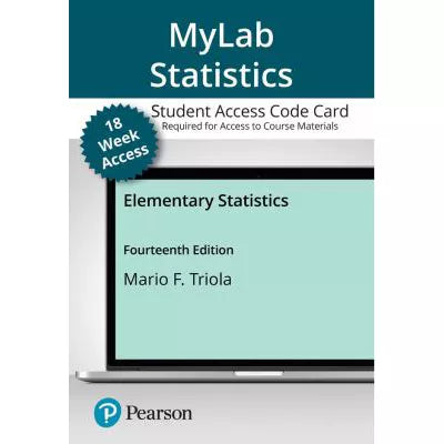 MyLab Statistics with Pearson eText Access Code for Elementary Statistics