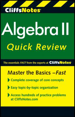 CLIFFSNOTES ALGEBRA II QUICKRE
