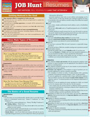 Job Hunt: Resumes