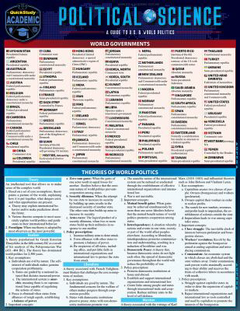 Political Science : A Quickstudy Laminated Reference Guide (Edition 2)
