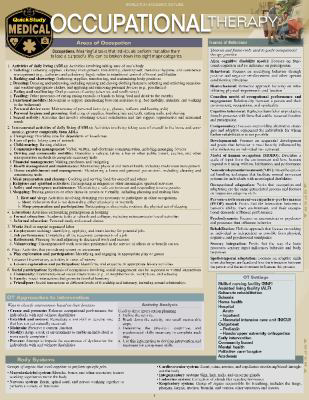 Occupational Therapy : A Quickstudy Laminated Reference Guide