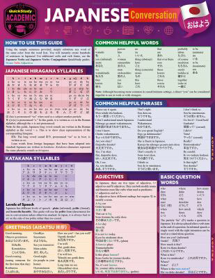 Japanese Conversation : A Quickstudy Laminated Reference Guide, by Misa Dikengil