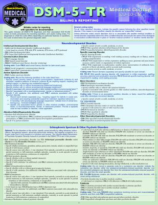 DSM 5 TR MEDICAL CODING