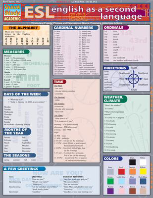ESL ENGLISH SECOND LANGUAGE