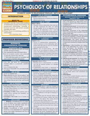 PSYCHOLOGY OF RELATIONSHIPS