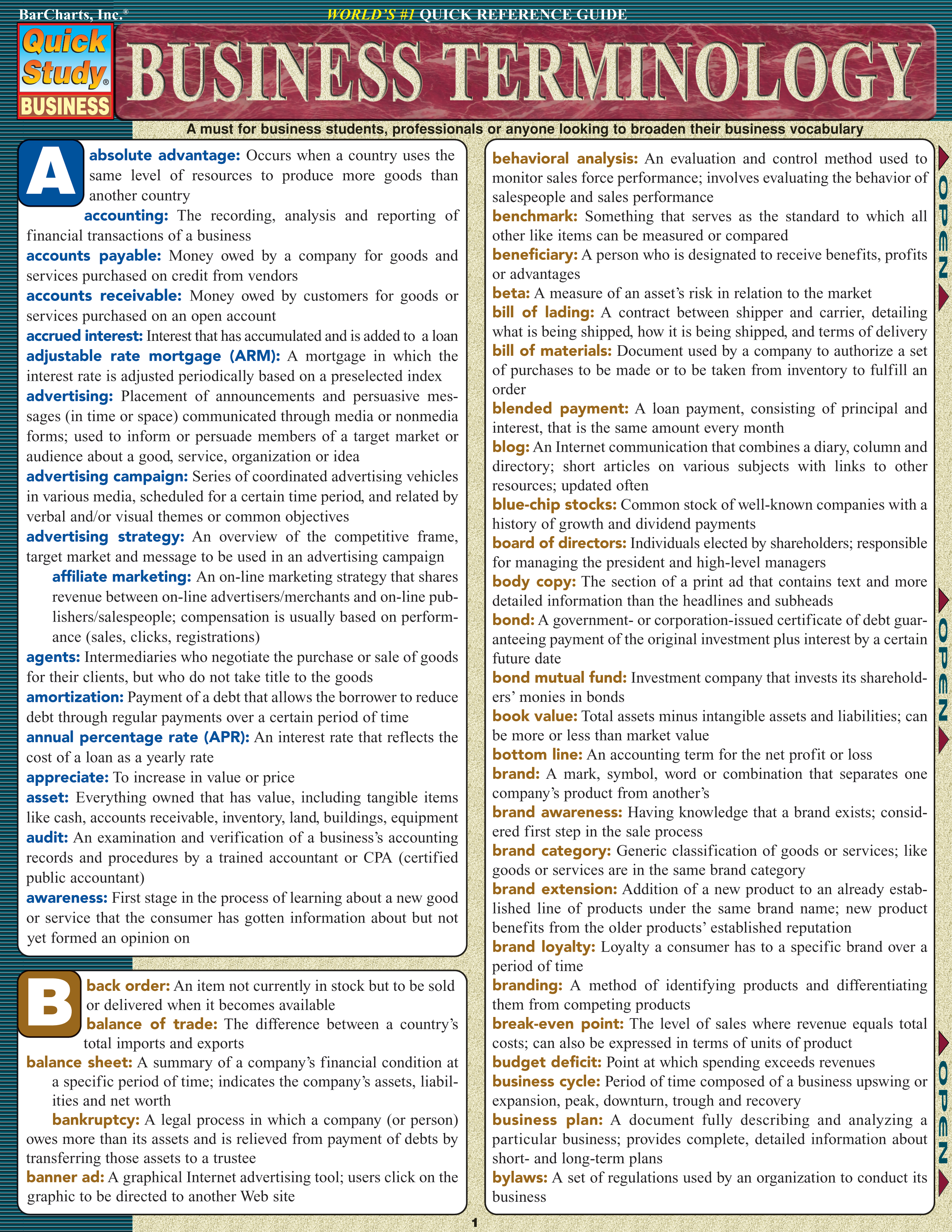 Business Terminology