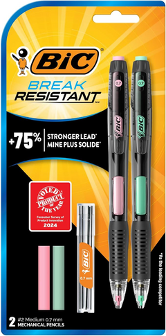 PENCIL BREAK RESISTANT 0.7MM 2PK