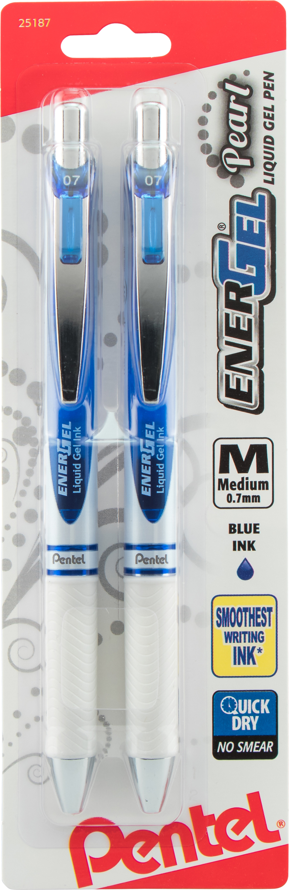 ENERGEL PEARL .7MM BLUE 2 PK