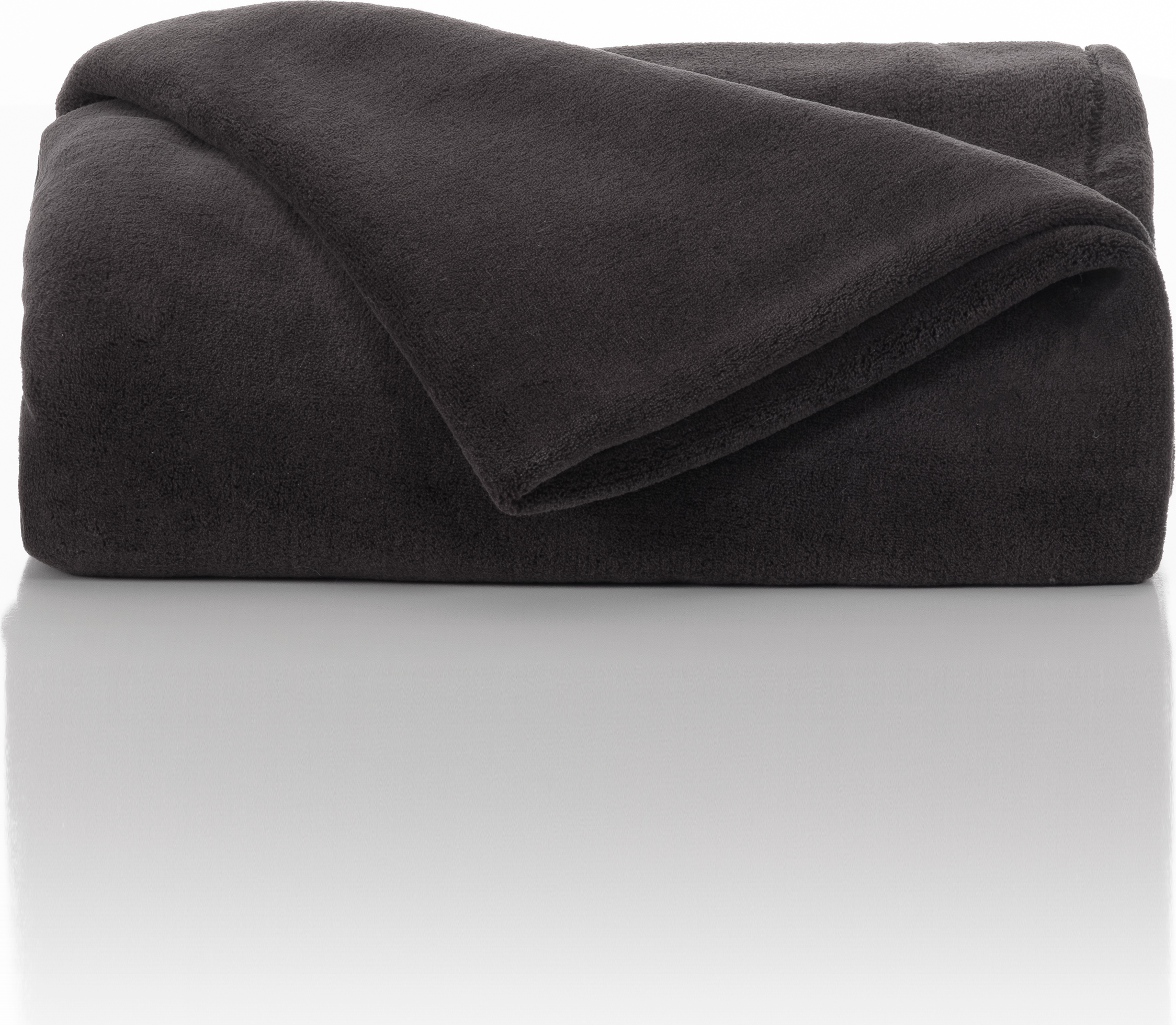 TWIN XL PLUSH BLANKET - BLACK