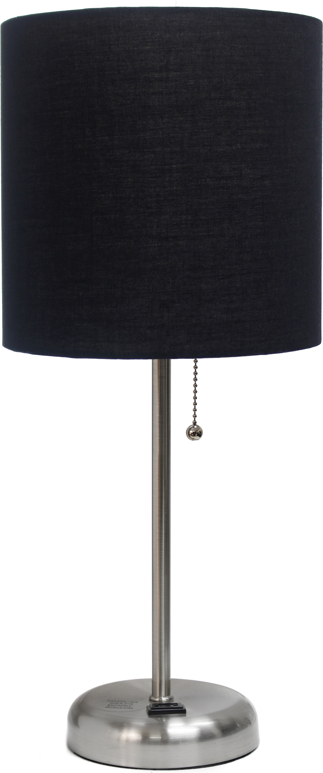 STEEL OUTLET LAMP LED BK