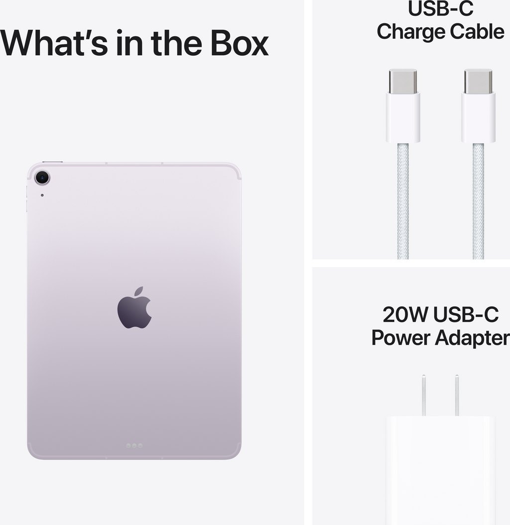 Apple 13-inch iPad Air M4 Chip Wi-Fi + Cellular - Purple