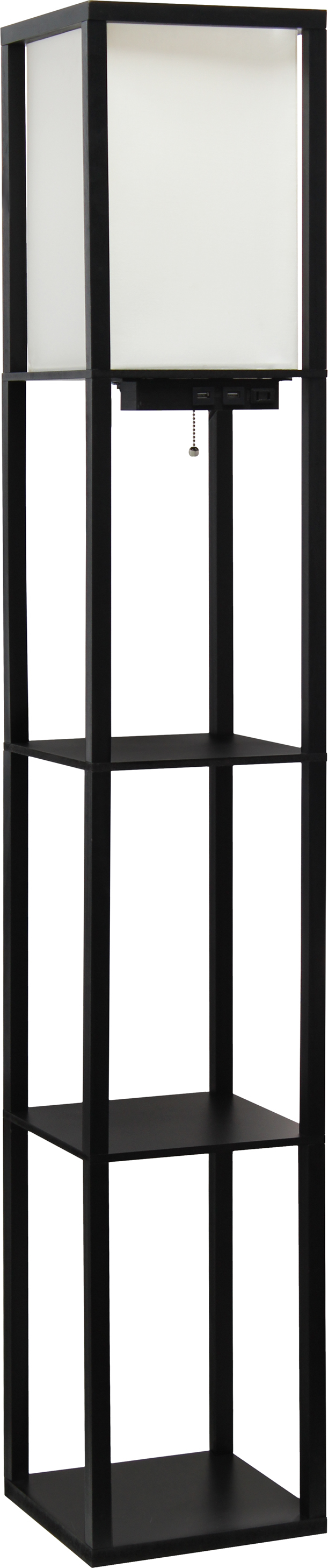 SHELF LAMP USB LED BLK